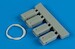 Universal Navy Wheel Chocks early production with nylon Rope 132-007