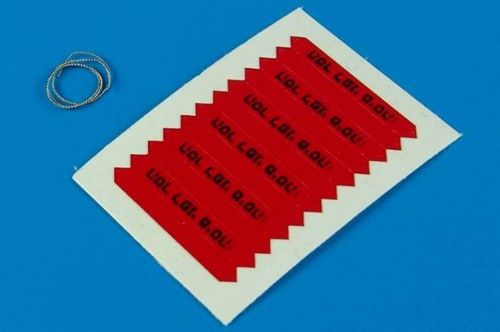 Remove before Flight  Flags IDF with Black lettering  (6x)  320-011