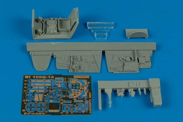 Messerschmitt BF109G-14 cockpit set (Academy) 4486