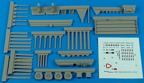 Flightline Trailer F2A (Steel Platform with racks)  480-049