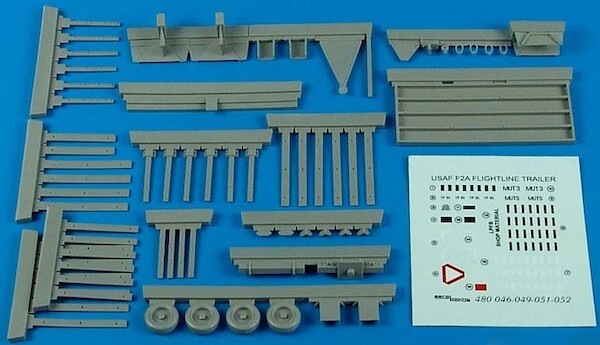 Flightline Trailer F2A (Steel Platform with racks) 480-049