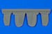 Supermarine Spitfire Mk.22 control surfaces (Airfix) 7328