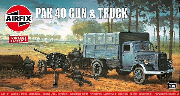 PAK40 gun and Opel Blitz Truck  02315V