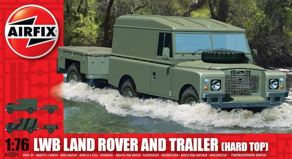 Long wheel base Landrover (Hardtop) and Trailer (REiSSUE) 02324