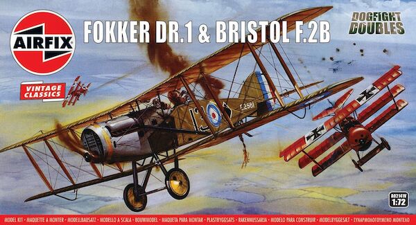 Fokker DR1 & Bristol Fighter dogfight double  A02141V