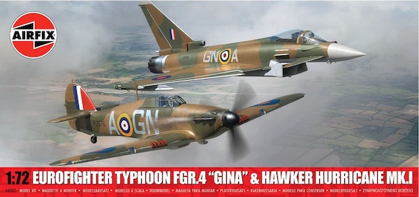 Eurofighter Typhoon FGR4 "Gina"and Hawker Hurricane MK1 Twin pack  A40002