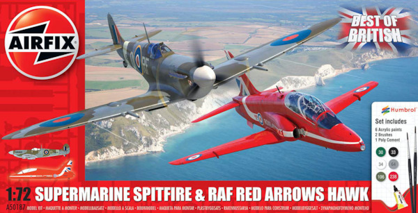 Best of British: Spitfire MKVc and Red Arrows Hawk T1 a50187