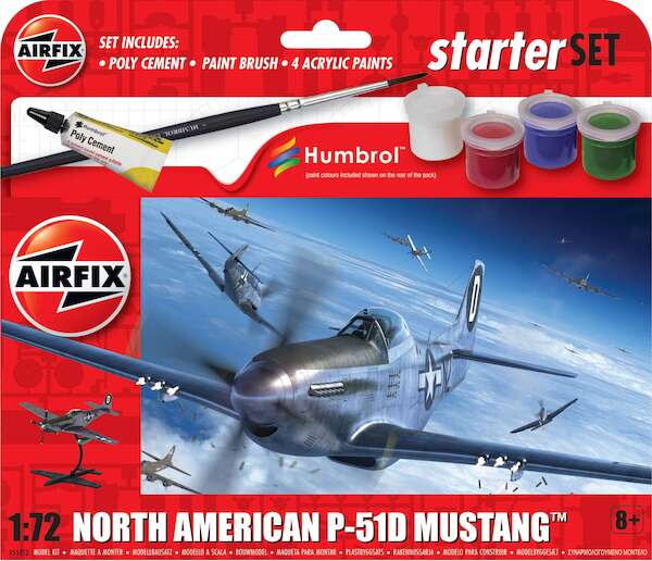 Starter set P51D Mustang A55013