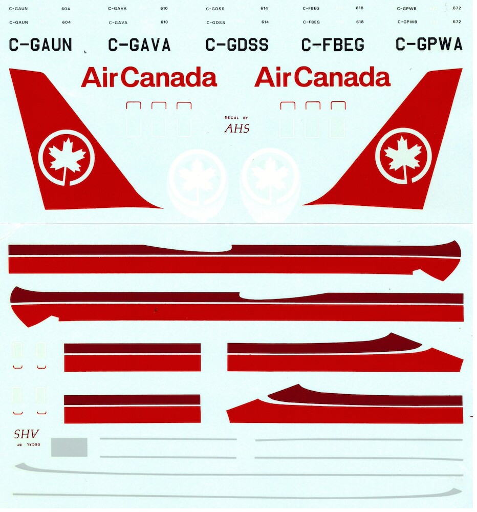 Airline Hobby Supplies AHS4017 Boeing 767200 (Air Canada)