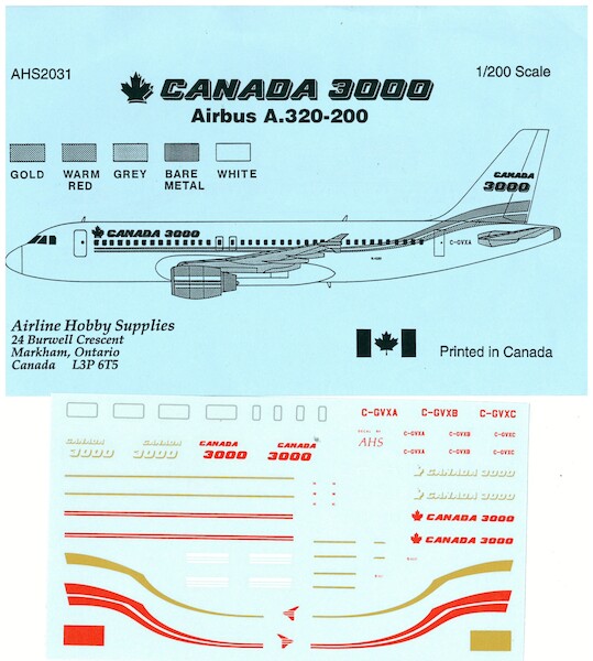 A320-200 (Canada 3000) AHS2031