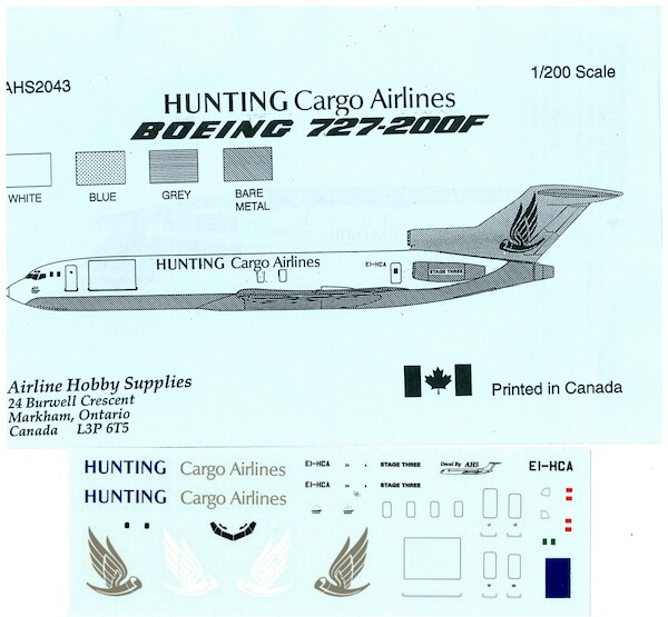 Boeing 727-200C (Hunting Cargo Airlines) AHS2043