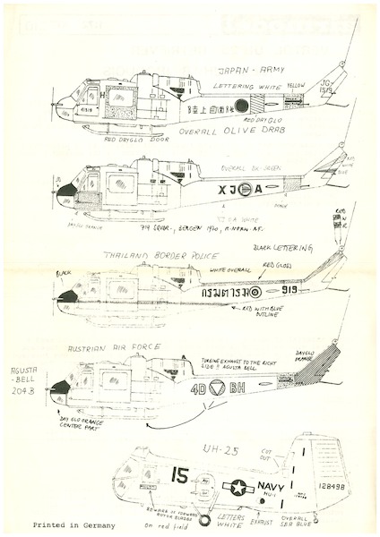 Vertol UH25 Retriever & Bell UH1B Iroquois AM210