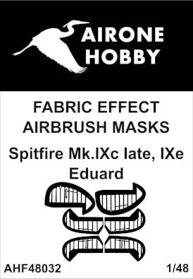 Fabric effect Airbrush masks Spitfire MKIXc late, MKIXe (Eduard) AHF48032