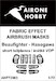 Fabric Effect Airbrush Masks Beaufighter short tailplanes (Hasegawa) AHF72003