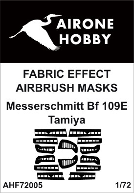 Fabric Effect Airbrush Masks Messerschmitt BF109E (Tamiya) AHF72005