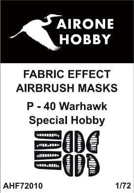 Fabric Effect Airbrush Masks Curtiss P40 Warhawk (Special Hobby)  AHF72010