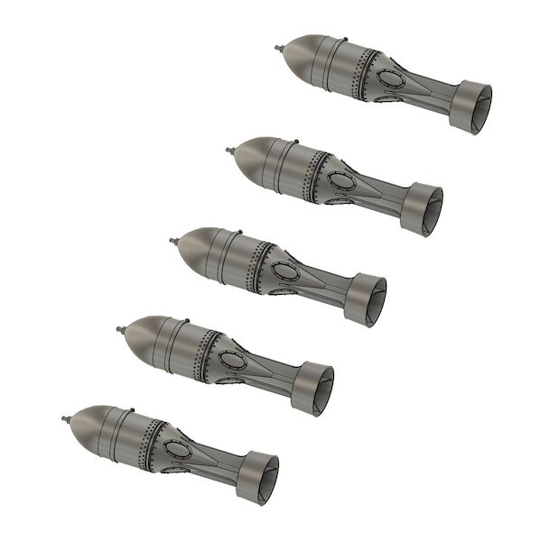 Italian WW2 Bomb Set part 2 (5x 250kg) AHL48088