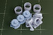 S79 Sparviero engine and cowling set, "harmonica" exhausts (Italeri) AHL72081