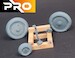 Messerschmitt BF109 (Late) Scale parts set (Main wheels, Tailwheel, Gunsight & Control Collumn) 3D24BFLPS