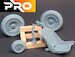 Focke Wulf FW190 (Late) Scale parts set (Main wheels, Tailwheel, Seat, Gunsight & Control Column) 3D24FWLPS