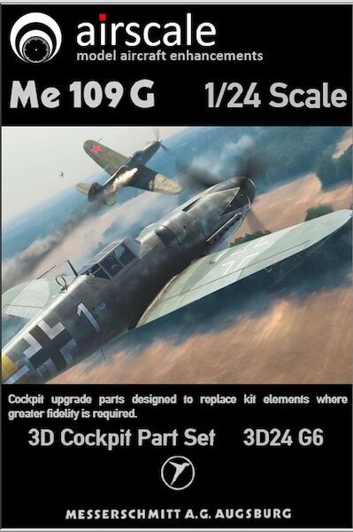 Messerschmitt BF109G-6 Cockpit Part set (Airfix)  3D24G