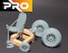 P51 Mustang Scale parts set (Main wheels, Tailwheel, Seat Gunsight & Control Column) 3D24P51PS