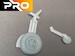 Spitfire MKVIII Wheel set  Blocktread (Airfix)  3D24SPWL