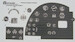 De Havilland Mosquito FB MkVI  Instrument Panel Decals AS24MOSA