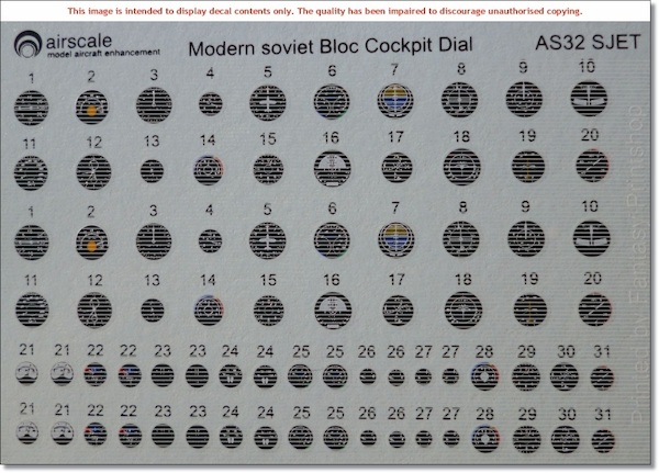 Early Soviet Jet Aircraft Instrument Dials AS32sJET