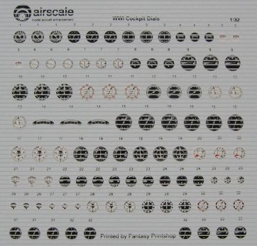 World War 1 Generic Aircraft Instrument Dials AS32WW1