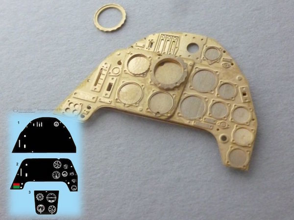 Messerschmitt BF109G-2/G-6  Instrument Panel Upgrade  PE24GUS