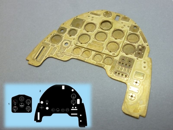Junkers Ju87B Stuka Instrument Panel Upgrade PE24STU