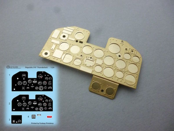 Republic P47 Thunderbolt Instrument Panel Upgrade (Kinetic)  PE24TBT