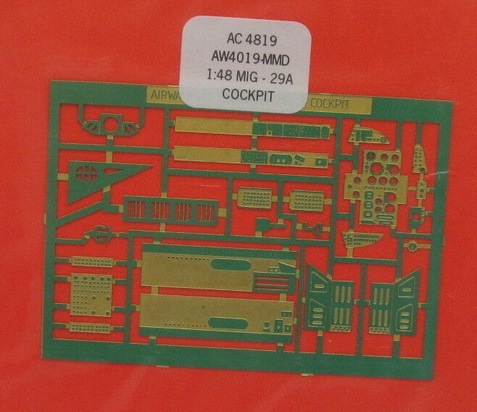 Detailset Mig29 Fulcrum Cockpit AC4819
