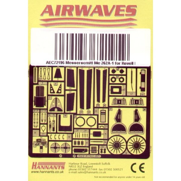 Messerschmitt Me262A1 Detail set (Revell)  AEC72195