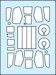 Mil Mi28NE Hokum Canopy and wheelhub masking set (Zvezda) MS720006