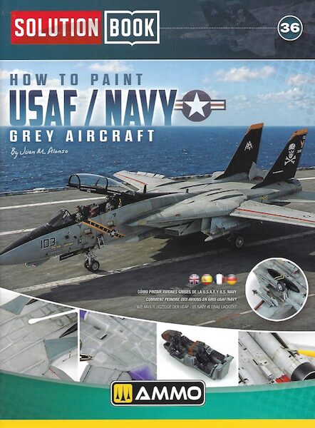 Solution Book 36. How to Paint USAF / Navy Grey Aircraft  8432074065395