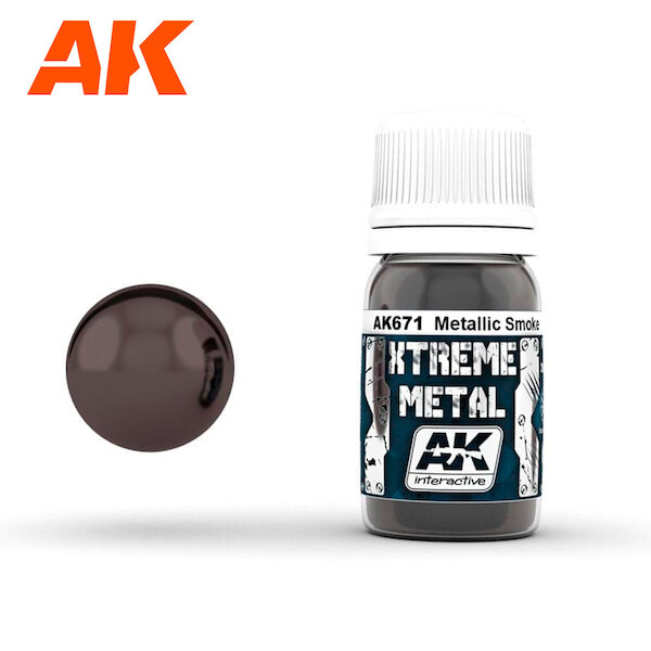 Xtreme metal - Metallic Smoke metal enamel paint AK671