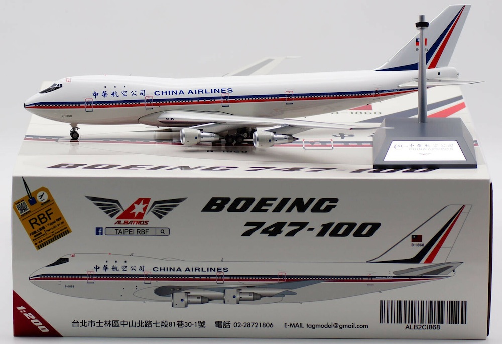 Albatros Models ALB2CI868 Boeing 747-100 China Airlines B-1868