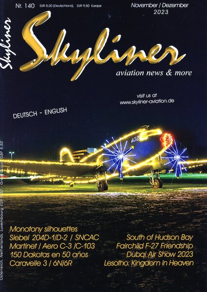 Skyliner, Aviation News & More Nr. 140 November/Dezember2023  SKYLINER 140