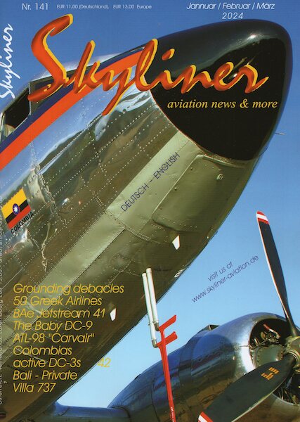Skyliner, Aviation News & More Nr. 141 Jannuar / Februar / März 2024  SKYLINER 141