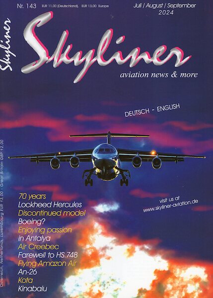 Skyliner, Aviation News & More Nr. 143 Julki/August/September 2024 SKYLINER 143