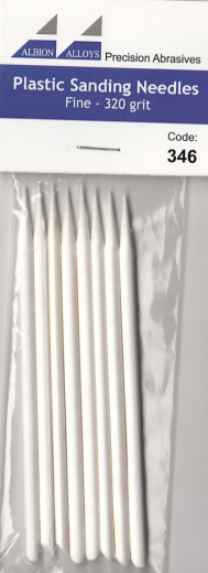 Plastic Sanding needles fine 320 grit 346