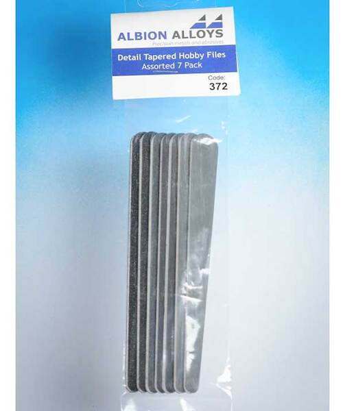 Detail taperted Hobby Files 7 piece selection pack  372