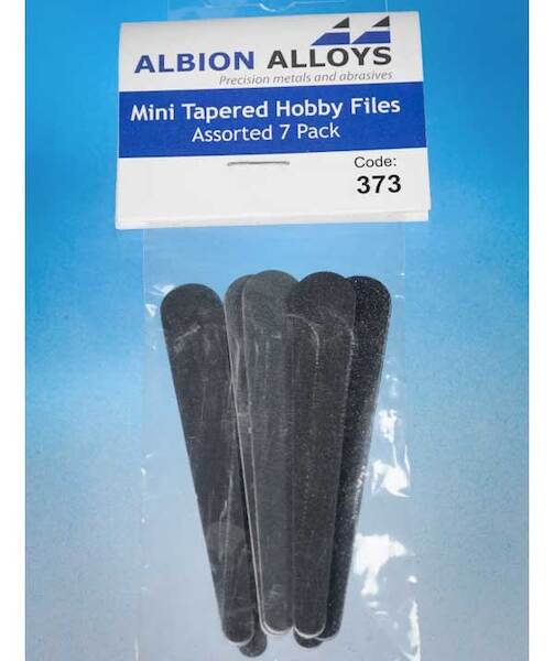 Mini tapered Hobby Files 7 piece selection pack 373