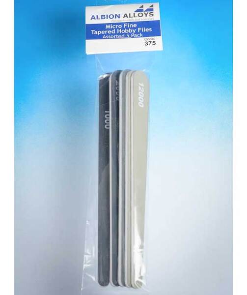 Micro Fine tapered Hobby Files 5 piece selection pack  375