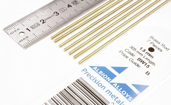 Round Brass Rod 1,5mm (7) BW15
