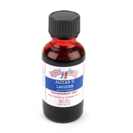 Alclad II Lacquer "Transparent red" Spray paint only! ALC401