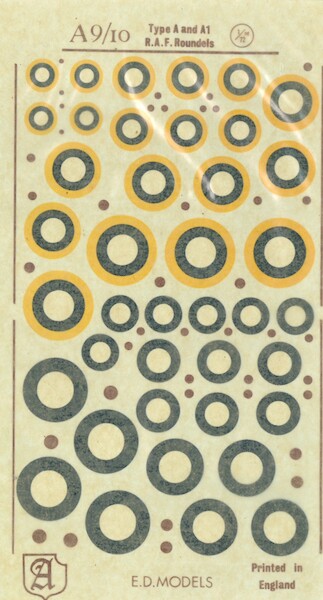 RAF Typa A and A1 Type Roundels 1938-1945  A.09/10