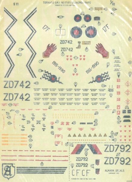 Tornado GR1 No.17sq(F), GR1(T) 75th Anniversary  S.11